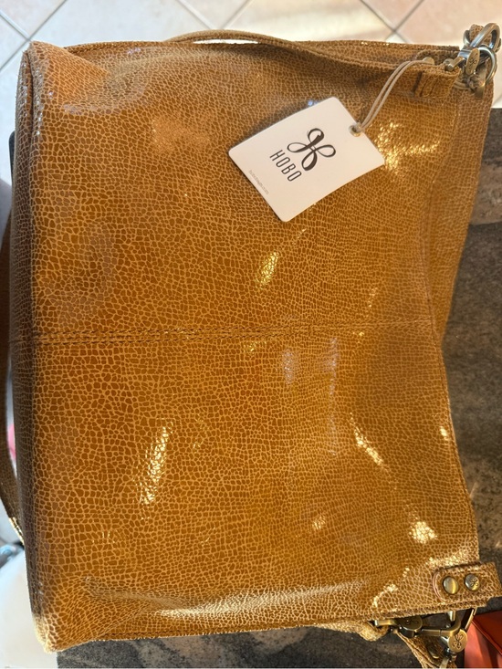 HOBO Handbags - HOBO Patent Mustard Yellow Shoulder Bag